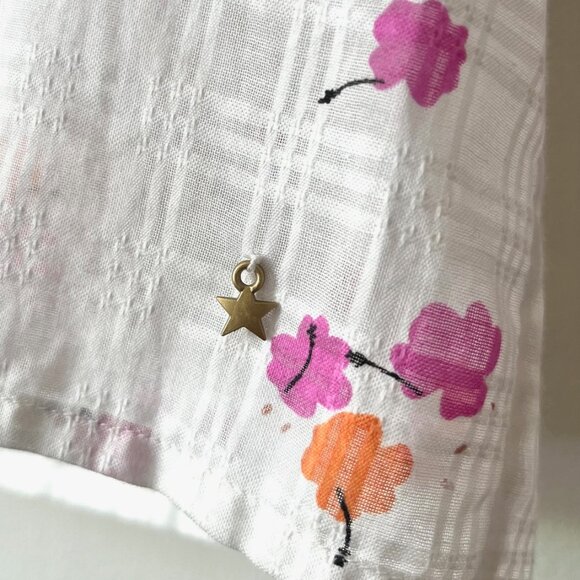 Short Sleeve Plaid Floral Shirt, size small. - Picture 11 of 11